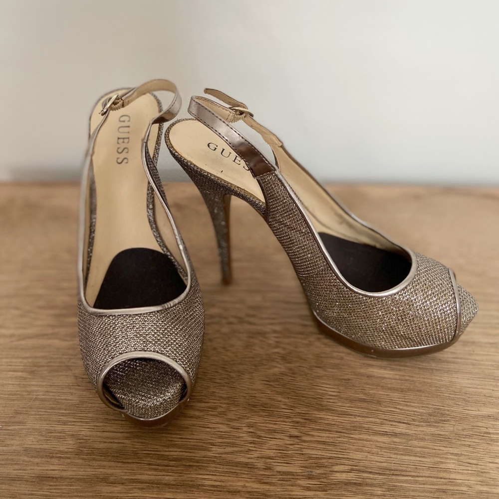 Guess open toed heels